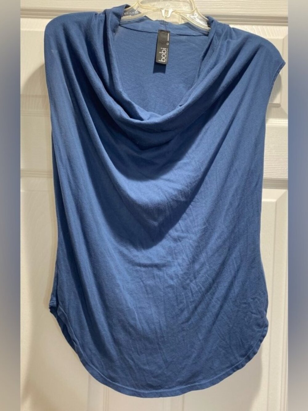 Neck Navy Women's Top